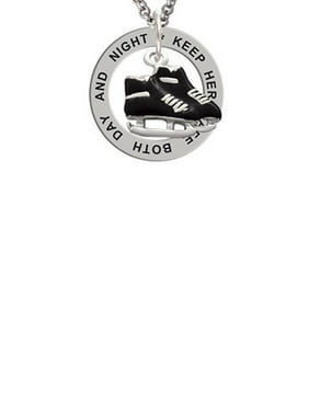 Cheer Bunny Small Trojan Mascot Stronger Braver Smarter Engraved Necklace
